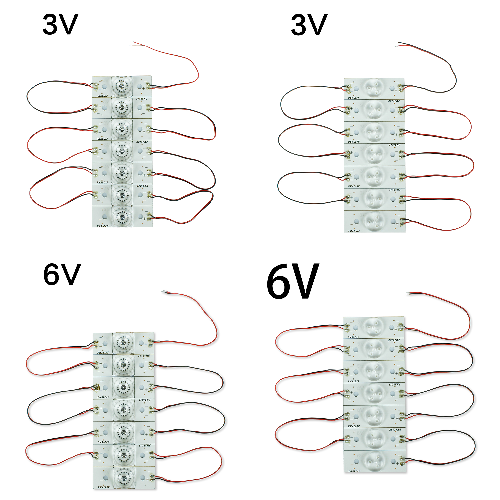 25ロット 175個 3V 6V 新しいSMDランプビーズ 光学レンズフィルター付き 20-120インチLEDテレビ修理用
