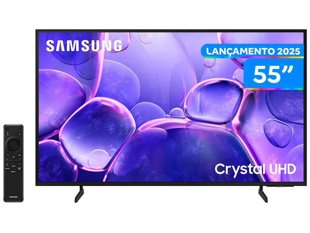Smart TV 55" Samsung 4K UHD Crystal UHD UN55U8600FGXZD Tizen Bixby 3 HDMI