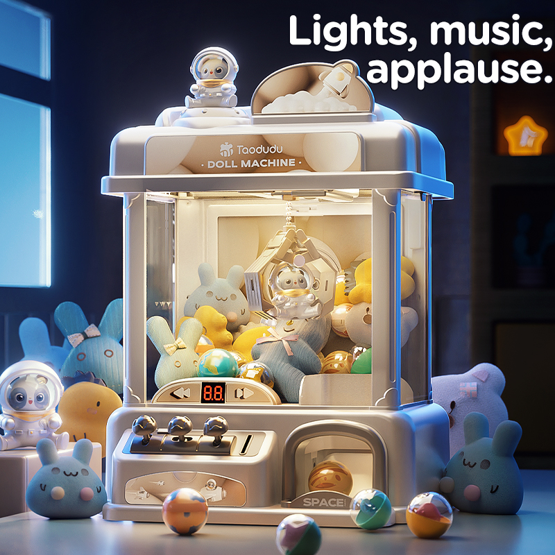 Popvangmachine Kinderspeelgoed Meisjes jongen geschenken Mini muntspel Space thema Internet hot selling speelgoed
