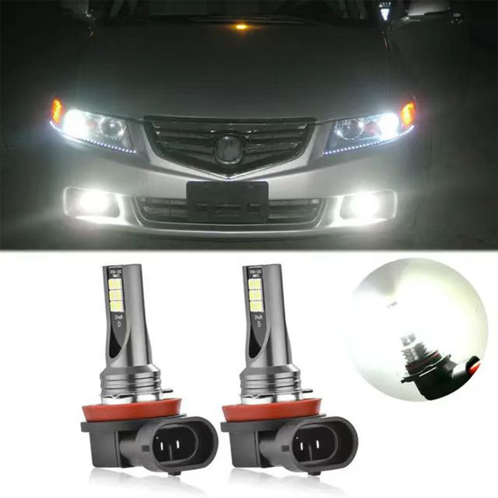 2 pçs h8 h9 h1 h3 led h11 9005 hb3 9006 hb4 carro csp led nevoeiro farol lâmpadas 6000k branco auto nevoeiro lâmpada dia luz de circulação