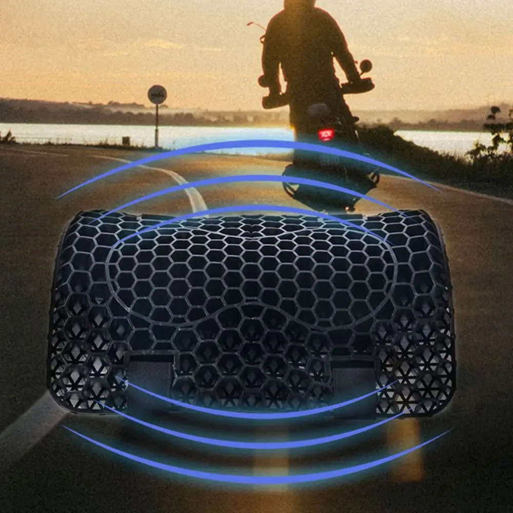 Overdrukventiel Antislip Universele comfortabele stoelhoes Motorzitkussen Gel Honingraat Motoraccessoires