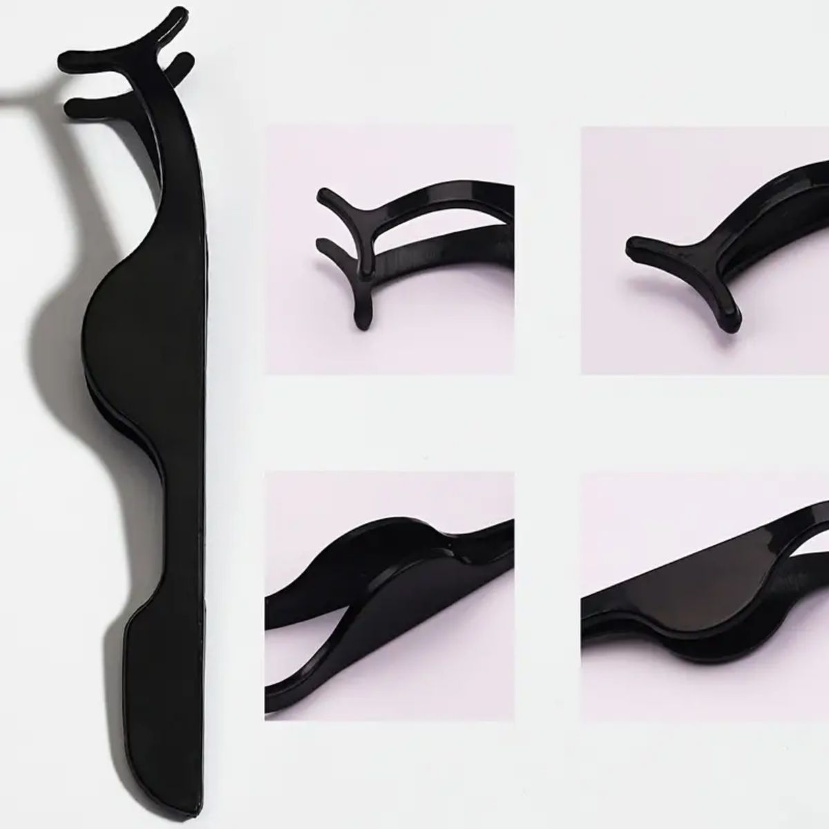 Strumenti per l'estensione delle ciglia in acciaio inossidabile, pinzette per ciglia curve, pinzette per applicatore di ciglia finte, pennello per ciglia