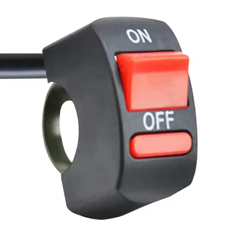 Interruttore di spegnimento fiamma manubrio universale per moto Pulsante ON OFF per moto Motor ATV Bike DC12V/10A Nero