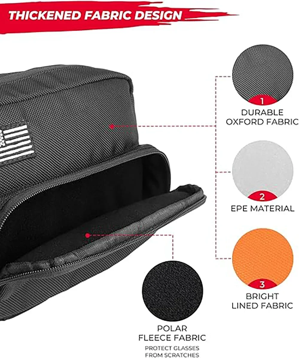 KEMIMOTO Handlebar Bag Universal Front Fork Storage Accessory Saddle Package Compatible with Cruiser Softail Dyna Sportsters