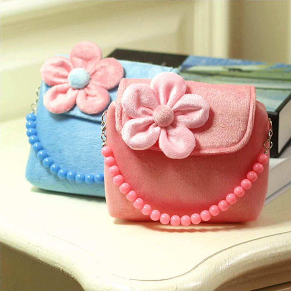 Messenger Bag Kid Handbag Mini Pack Cute Looking Shoulder Bags with Strip Decorative Sweet Present Birthday Gift Pink