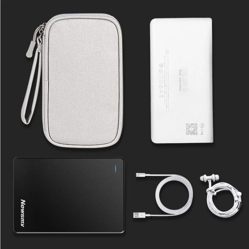 Portable Cable Organizer Waterproof Storage Bag for Power Bank Digital Cable Case Earphone Oxford Cloth Earphone Holder Case