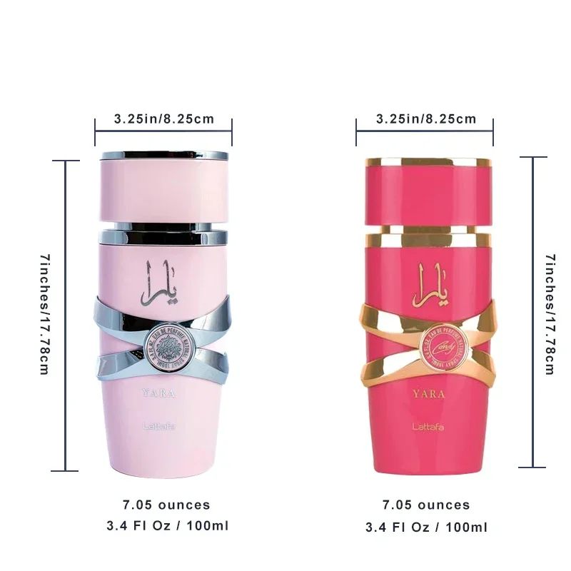 100ml Original Yara สําหรับผู้หญิง Eau De Parfum สเปรย์คุณภาพสูงอาหรับน้ําหอมกลิ่นหอมยาวนานฟีโรโมนกลิ่นหอม