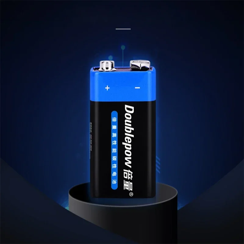 Doublepow 1-10 шт. аккумулятор 9 В 9 В одноразовый карбоновый мультиметр микрофон сигнализации 6F22 железный корпус сухая батарея