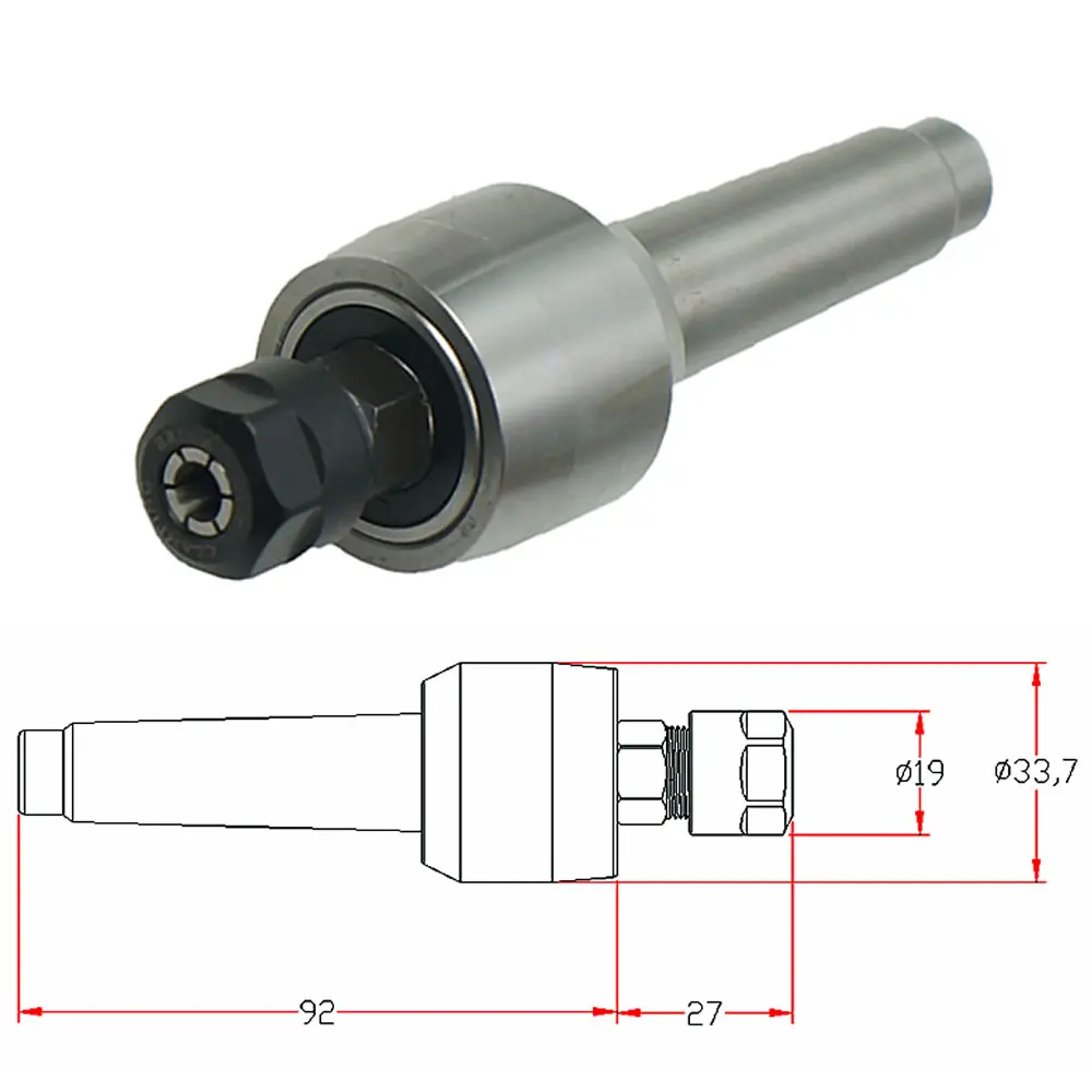 CNC Rotary Axis Tailstock Cutter Lathe Tool Light Duty Live Center MT2 Morse Taper for Metal Wood Lathe Turning Engraver Machine