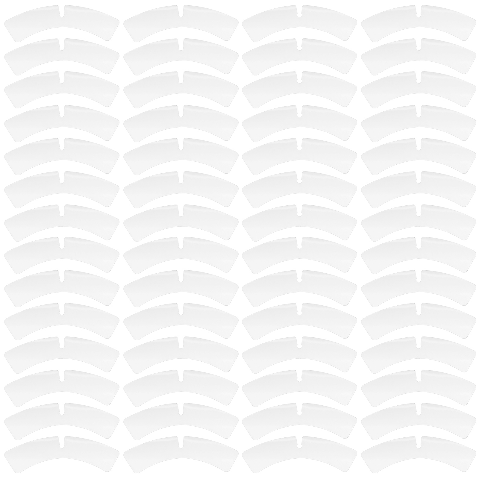 100 Pcs Collar Support Piece Shaper for Mens Shirts Dress Supplies Stays Plastic Inserts Protectors Clothes Racks