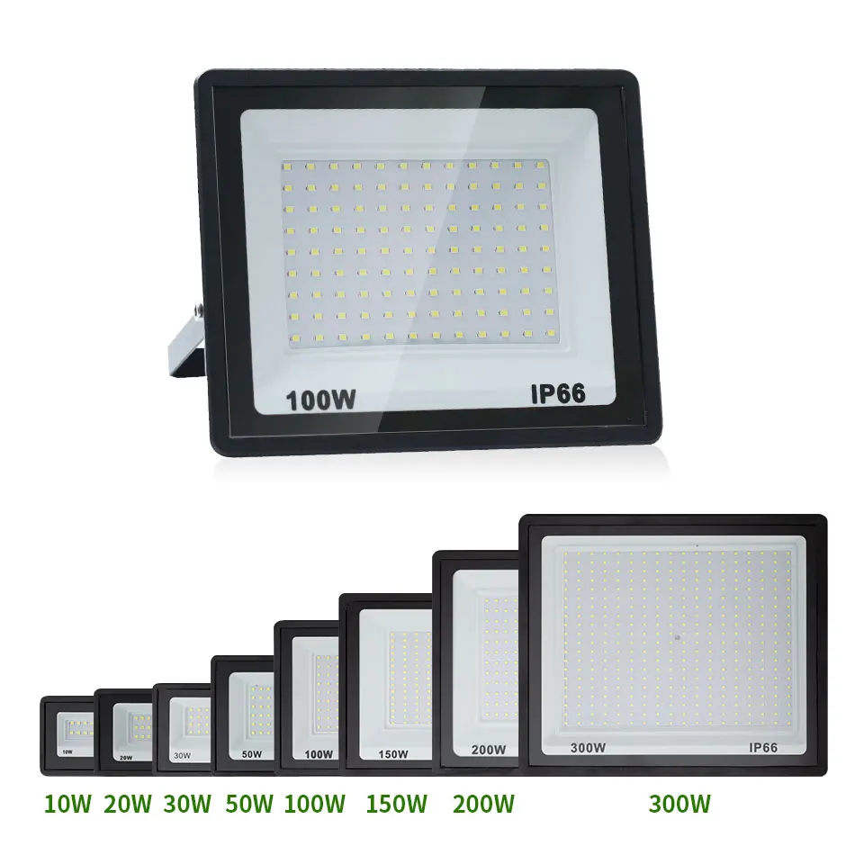 Reflektor LED AC220V 110V 10-300W IP66 wodoodporny do zewnętrznej ściany ogród LED reflektor lampa uliczna reflektory ścienne