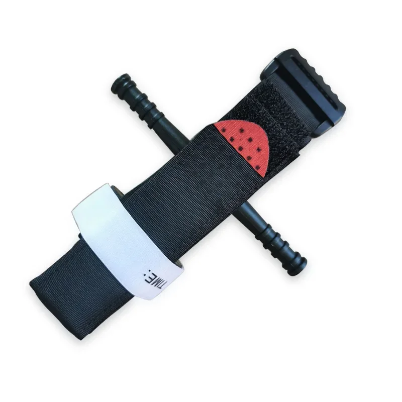 Torniquete médico táctico para exploración al aire libre, aplicación de combate, punta roja, cinturón de emergencia médica, ayuda
