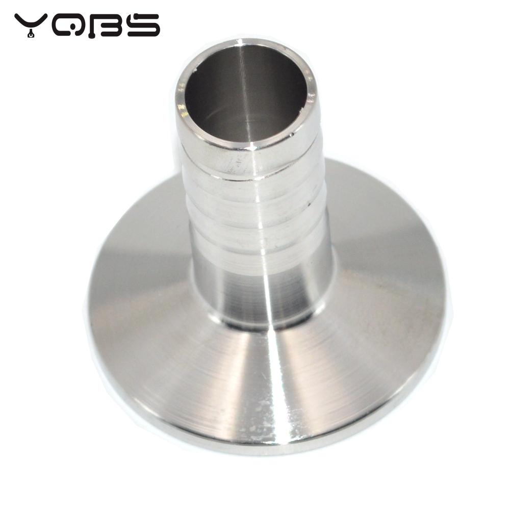 YQBS 8 ミリメートル 10 ミリメートル 16 ミリメートルホースバーブパイプサニタリー継手トライクランプタイプフェルールステンレス鋼 SUS SS 304 自家醸造用
