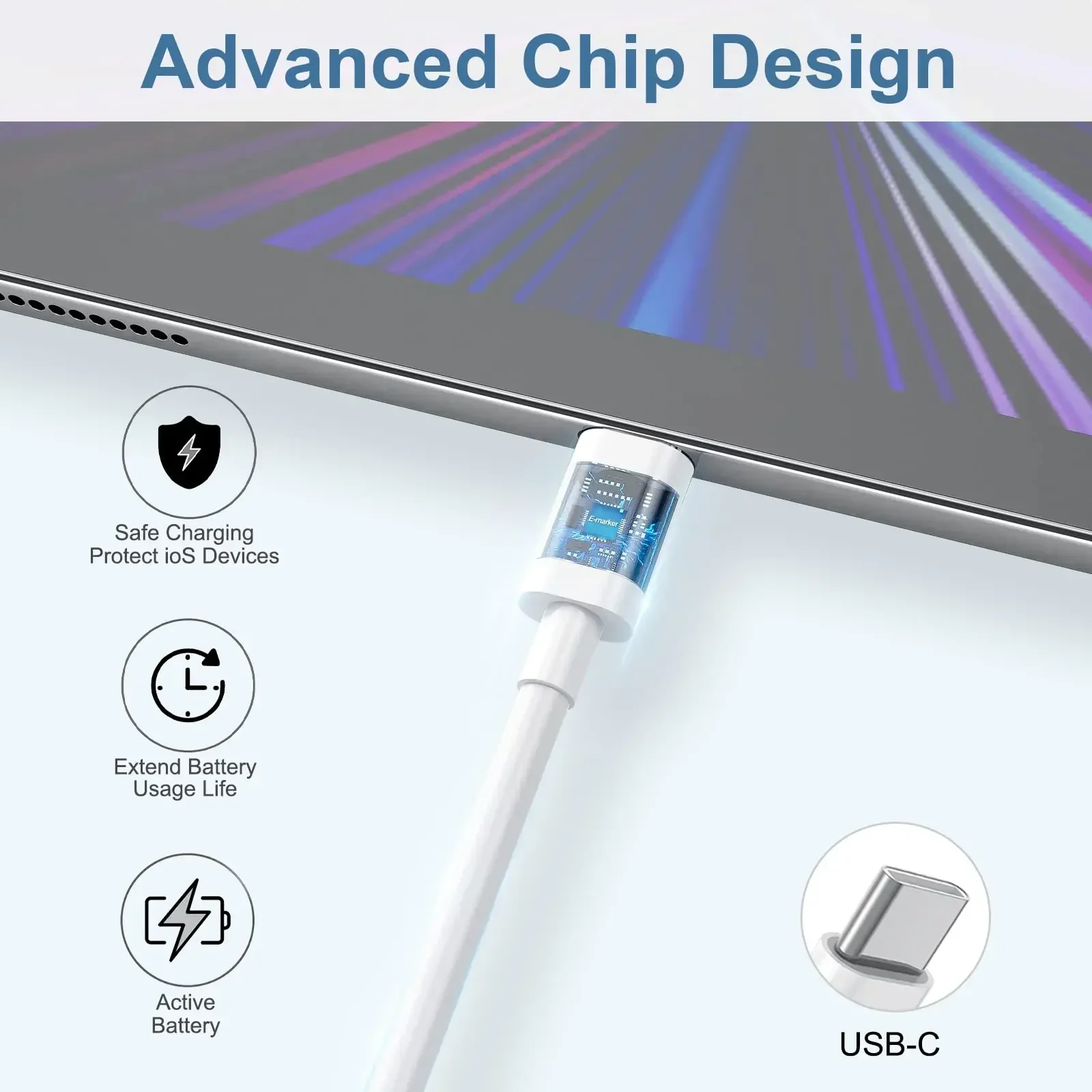 Tipo Cavo di ricarica rapida da USB C a C 1M/3FT 2M/6FT per smartphone Android IPhone 15 16 e Tablet PC