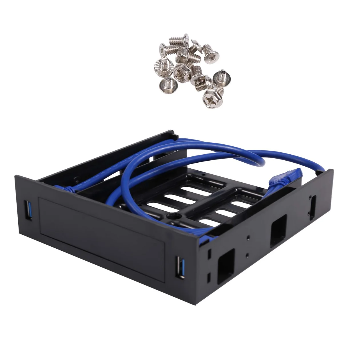 2 X Panel przedni USB 3.0 z 3,5-calowym urządzeniem / dyskiem twardym lub 2,5-calowym dyskiem SSD / dyskiem twardym do 5,25 dyskietek na napęd optyczny Wspornik wnęki