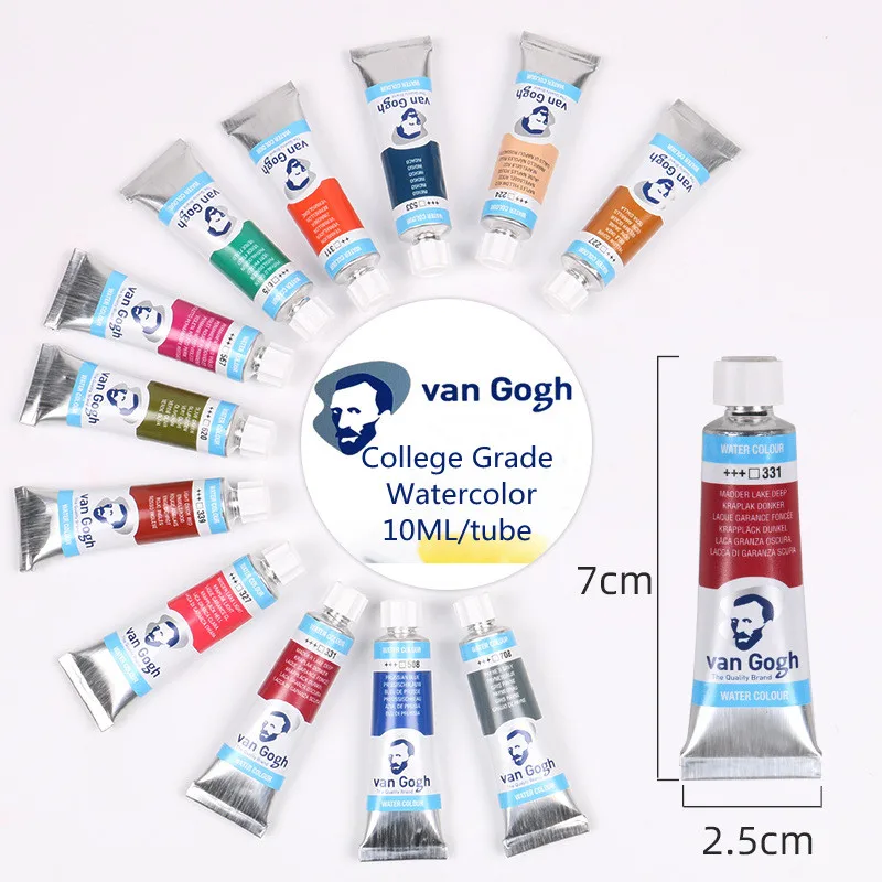 Van Gogh Ban Đầu Sơn Màu Nước Ống 10ML Trường Cao Đẳng Cấp Lightfast Và Không Phai Màu Chuyên Nghiệp Sinh Viên Nghệ Thuật Tranh Tiếp Liệu