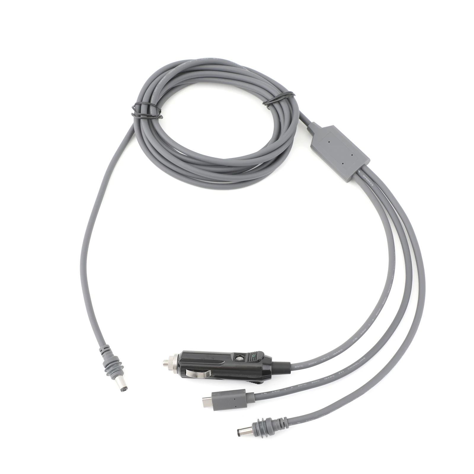 1 Stück für Starlink Mini 3 in 1 Autoladegerät/Typ-C/DC auf Mini DC Stromkabel für Starlink Mini