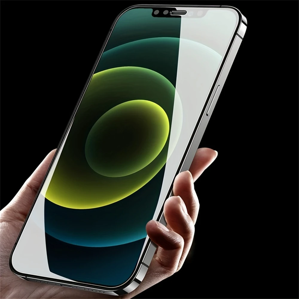iPhone 16 15 14 13 12 11 Pro Max 14 15 16 Plus用HDフルカバースクリーンプロテクター3枚入り 強化ガラス保護フィルム ﻿