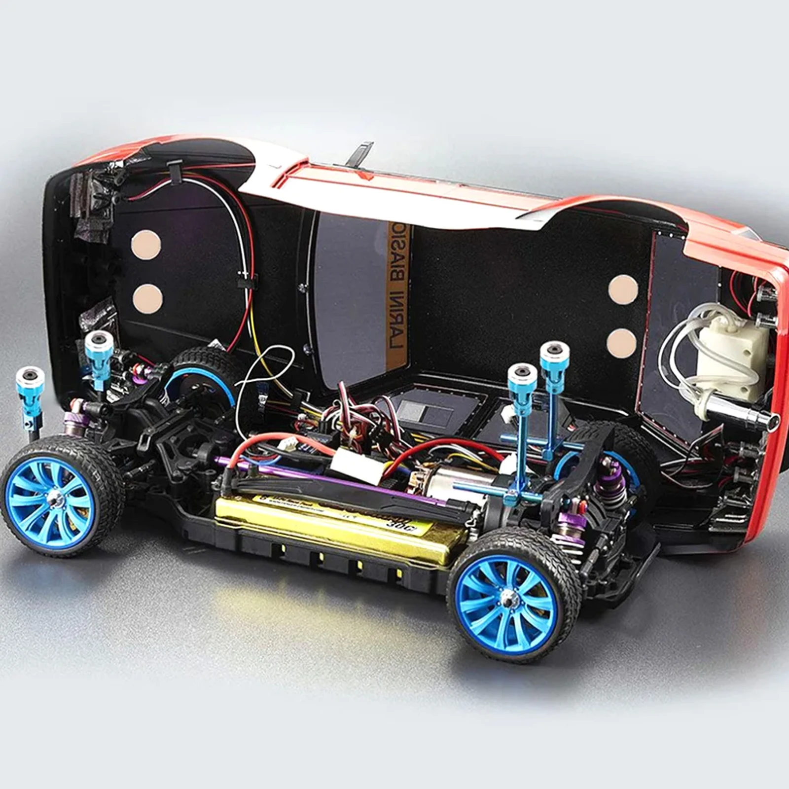 1 ชุด RC รถ Drift รีโมทคอนโทรลรถเชลล์แม่เหล็ก Stealth Body โพสต์ Contact Shell คอลัมน์สําหรับ 1/10 รุ่น tt01 TT02