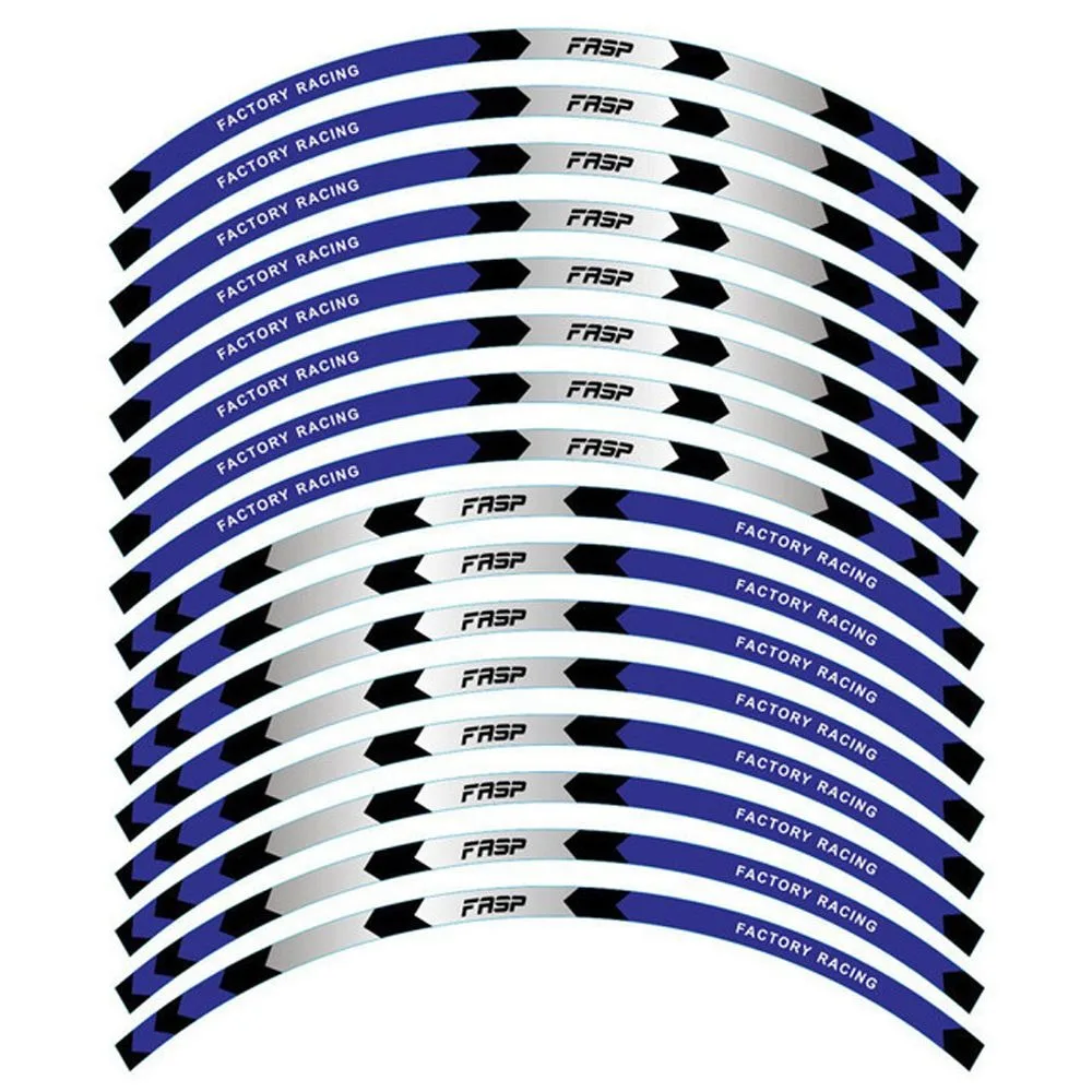 16pcs 17 "18" Streifen Motorrad Rad Aufkleber Auto reflektierende Felge Band Motorrad Fahrrad Auto Aufkleber Universal für Honda