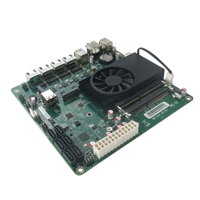 Topton N5105 Nas Mobo Mini Itx Industrieel Moederbord 17X17Cm Zachte Routing Intel I226-V B3 2.5Gbps 4 * Lan 2 * M.2 Nvme 6 * Sata3.0