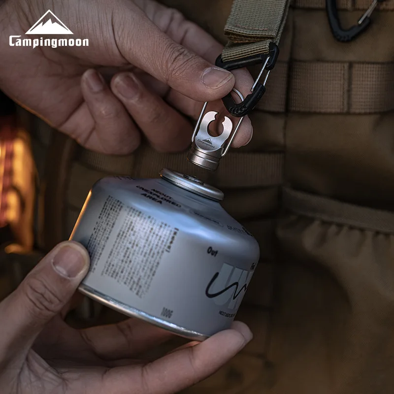 CAMPINGMOON Gas Cylinder Puncher, Easy to Seal Gas Cylinder, can be Hung on Keychain, Cancer Caliper
