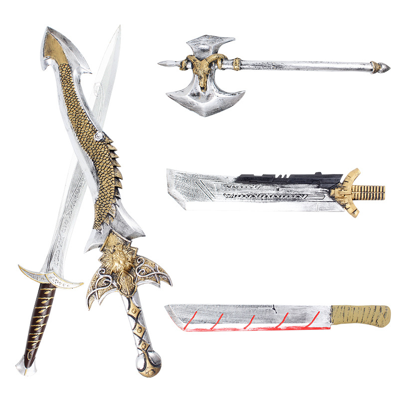 PU Simulation Axe Toy Wolfsbane Sword Halloween Weapons Cosplay Film and Television Performances Photography Props Kids Gift