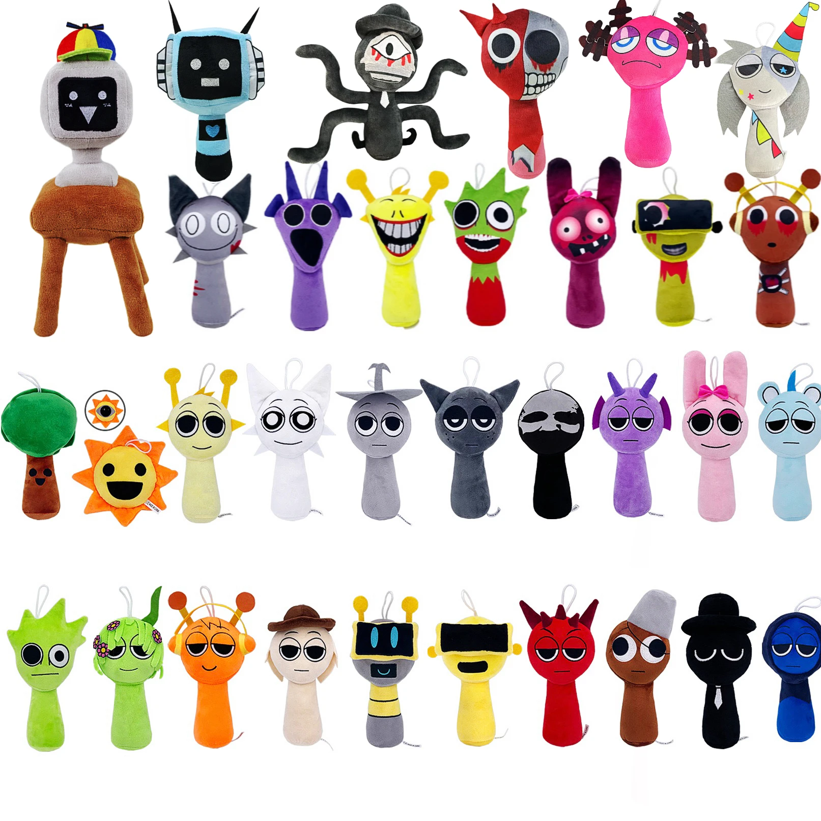 38 stili Sprunki giocattoli di peluche Sprunki bambola di peluche Sprunki gioco cuscino regali di compleanno per bambini bambole di pezza regalo di Natale