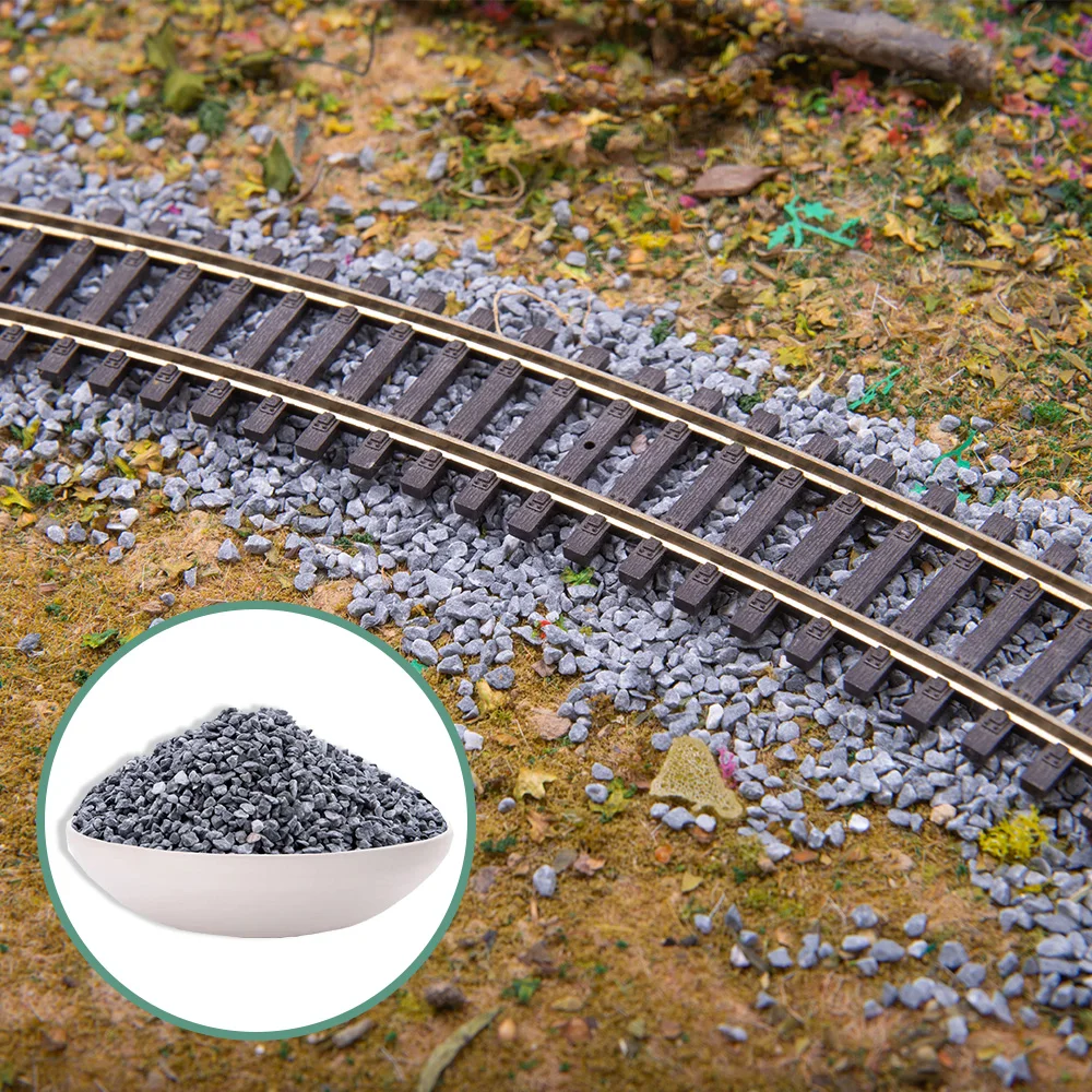 0.5-3MM Simulated Ballast Micro Railway Crushed Stone Roadbed Materials Model Scene Layout Diorama kits 50G/Bag