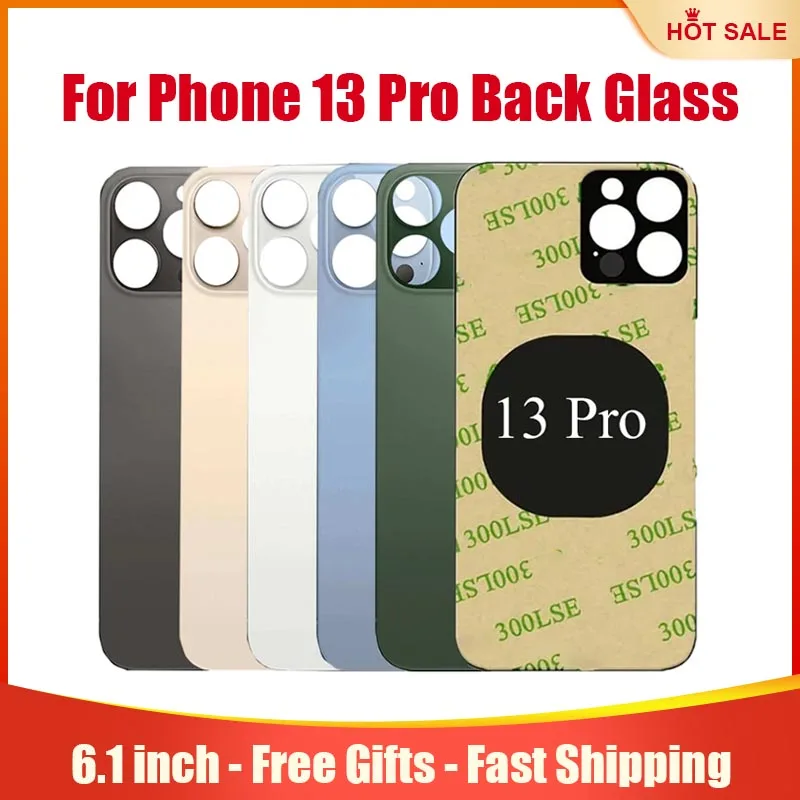 Rear Back Glass Replacement For iPhone 13Pro 6.1 inches With Reparing Toolkit And Pre-Installed Adhesive Free Shipping