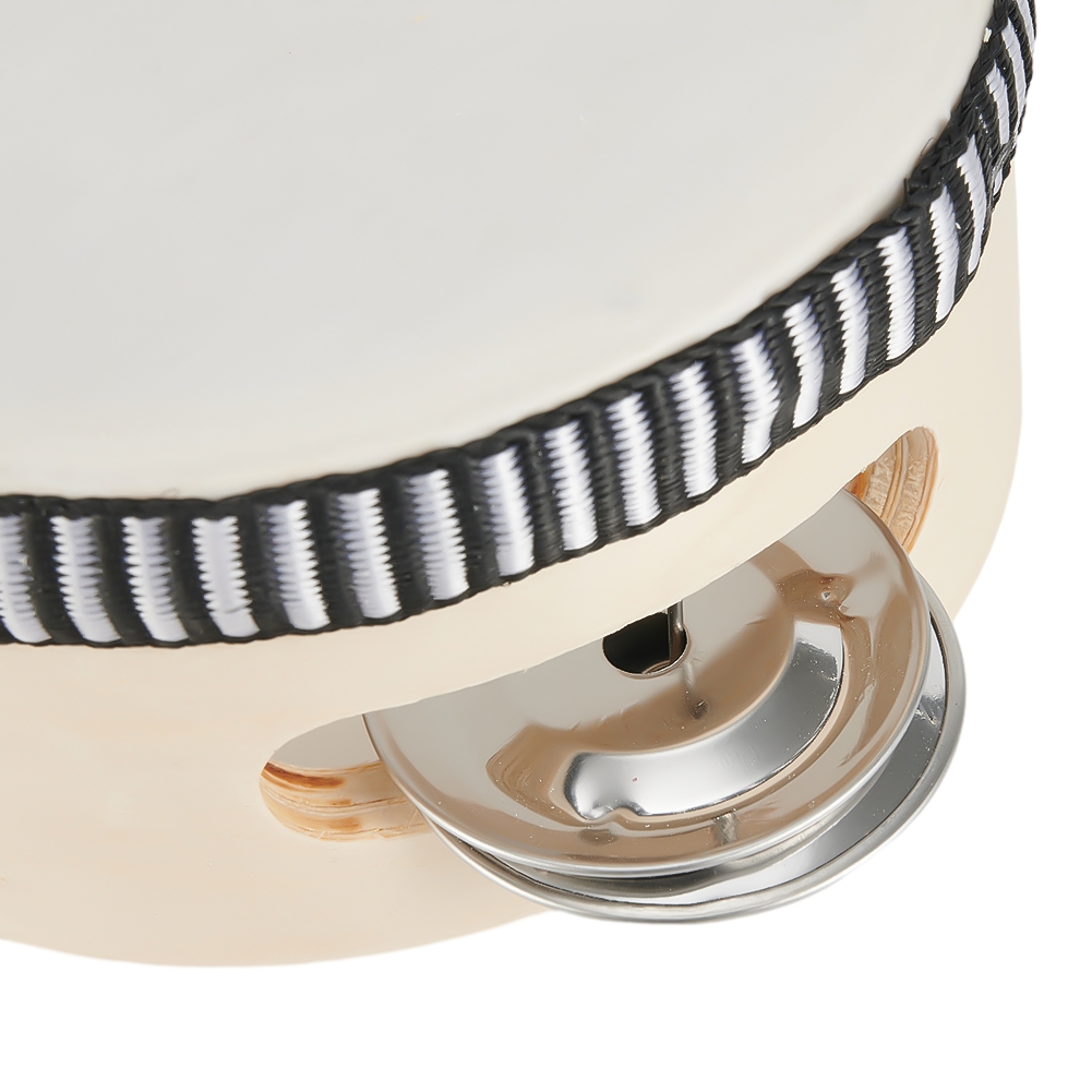 Tambourin rond PerSCH, tambour à main, instruments de musique, jouets pour enfants, 4 ", 6", 8 ", 10"