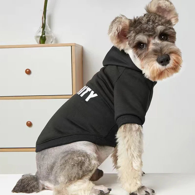 Ropa para perros, sudadera cálida de invierno con capucha para perros, suéter para perros pequeños y medianos, talla S-9XL, cómoda, además de terciopelo cálido