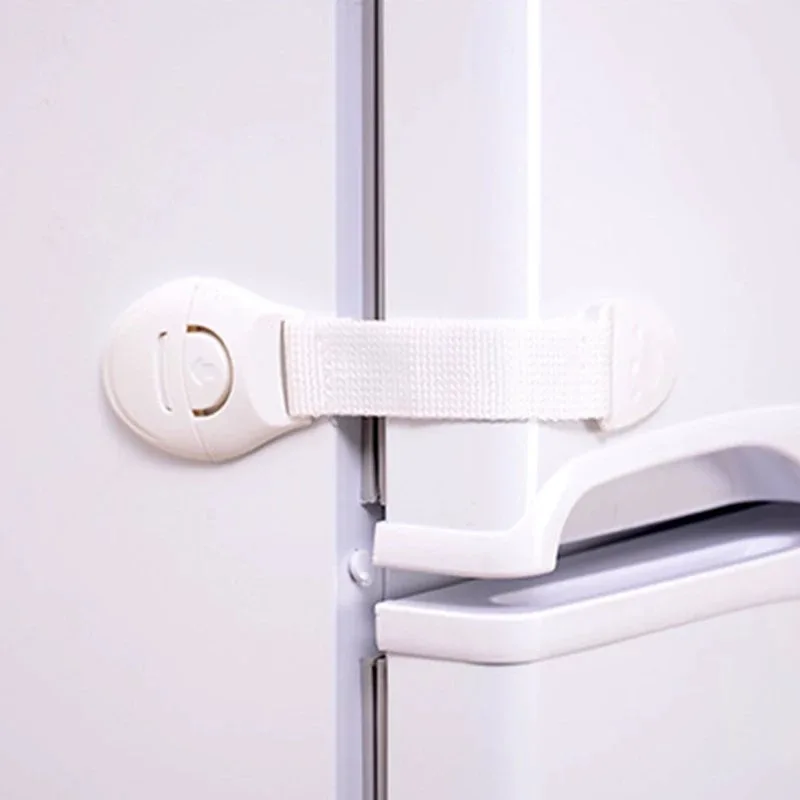 1/10pcs Child Safety Cabinet Lock Kids Baby Drawer Door Cabinet Cupboard Toilet Safety Locks Plastic Security Protector Straps