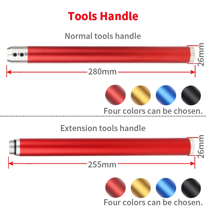 Wood turning Tools Carbide Insert Cutter WoodTurning Chisel Blade and Aluminum Handle and Extension Handle for WoodWorking Lathe