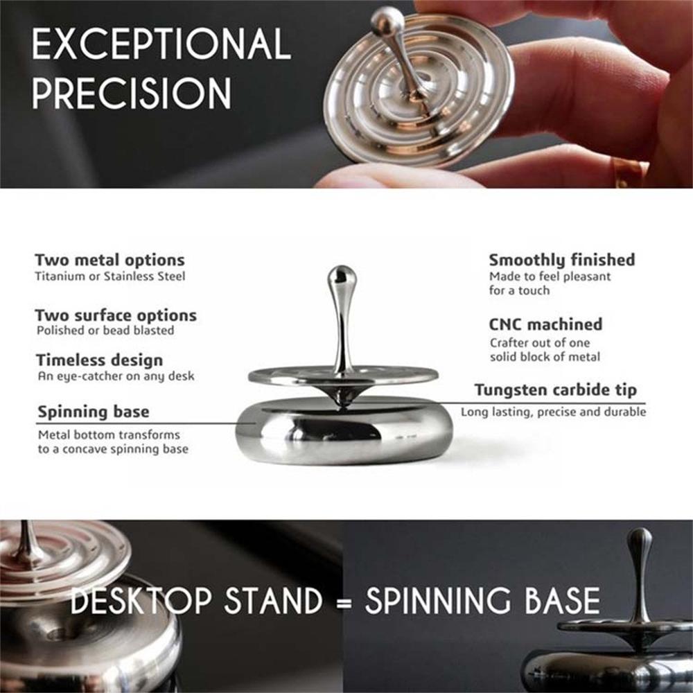 Spinning Top หมุนแม่เหล็กตกแต่งเดสก์ท็อปหยด Spiner ของเล่นของขวัญขายร้อนภาพยนตร์ Totem พิมพ์ Spinning Top