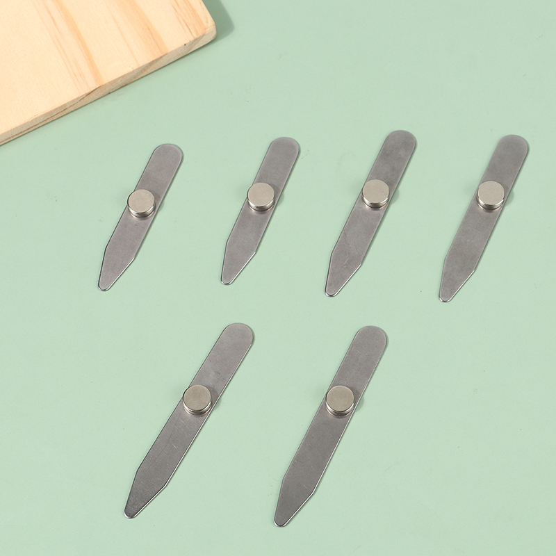 男性用ステンレスカラースタンド,フェンバイザインクルフェアリング,カスタムTシャツサポート,ビジネスギフト,3サイズ