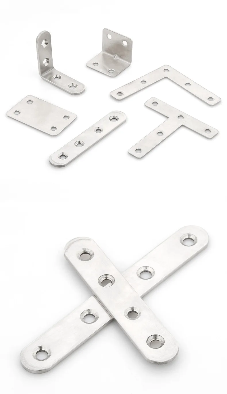 Thickened stainless steel corner brace,layer plate bracket,layer plate connector,L-shaped right-angle bracket90degrees wholesale