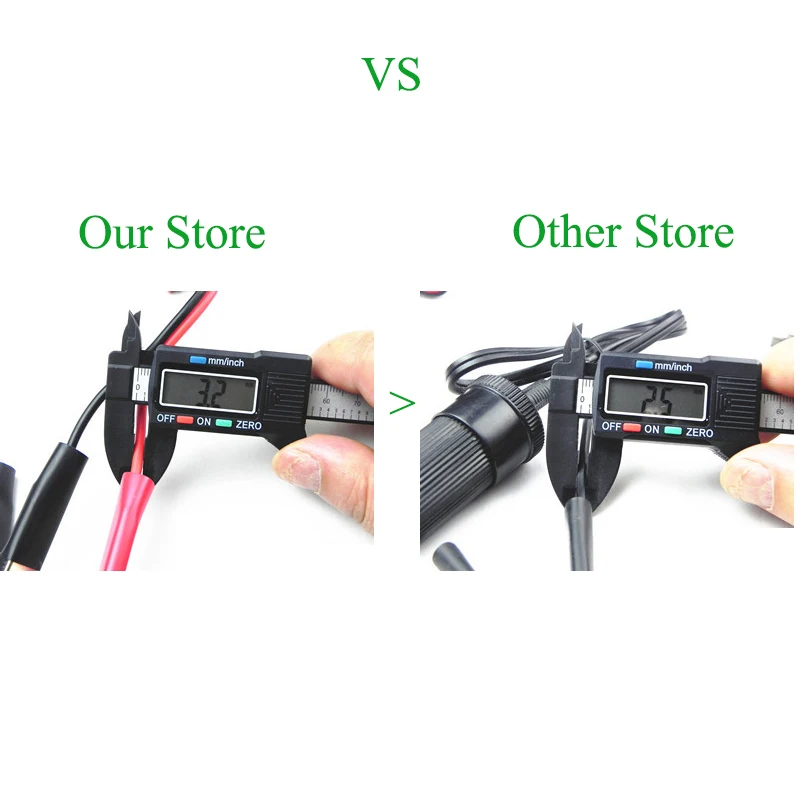 Auto Batterie Terminal Clip-on Zigarettenanzünder Steckdose Adapter 12v Camping Weihnachten