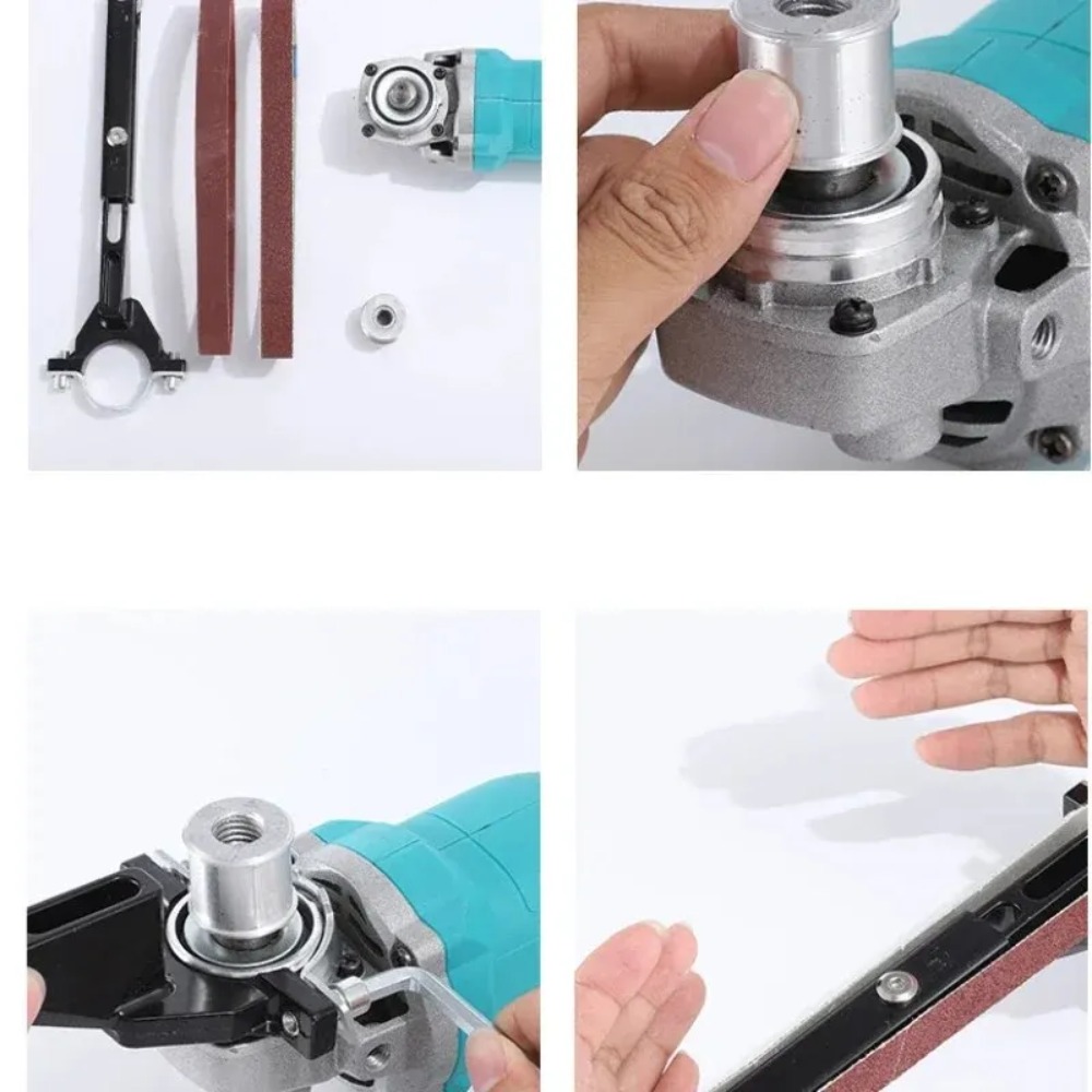 M10 haakse slijper bandschuurmachine adapter voor 100/115/125 - schuurbandadapterset - haakse slijper naar bandschuurmachine converter