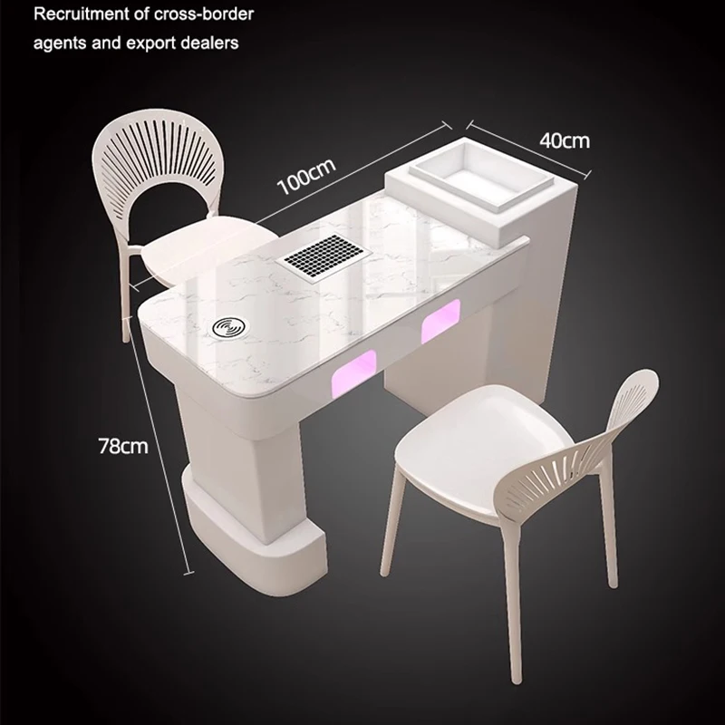 マニキュア用大理石テーブルチェア,ネイルサロン家具,デザイナーUVランプ,プロのネイルジェルマニキュア,新モデル
