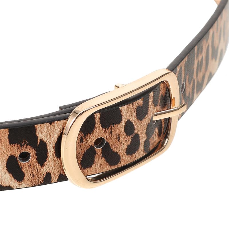 Cinturón Vip de diseñador para hombre y mujer, cinturón de leopardo a la moda, combina con todo