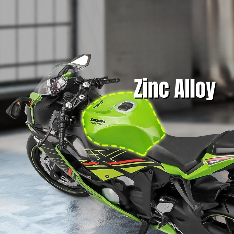 1/12 kawasaki ninja ZX-6R motocicleta brinquedo 1:12 rmz cidade diecast modelo super esporte coleção em miniatura presente para menino crianças criança