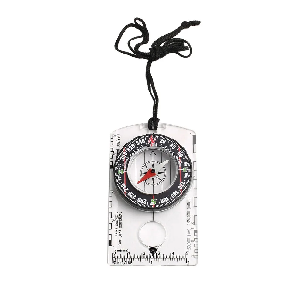 Waterproof Orienteering Compass for Map Reading Baseplate Compass Outdoor Hiking Hunting Navigation Camping Gadget Survival Gear