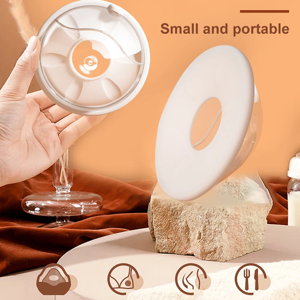 Protector de leche portátil para lactancia materna, colector Manual de leche materna, recogedor de leche de silicona, 2 uds.