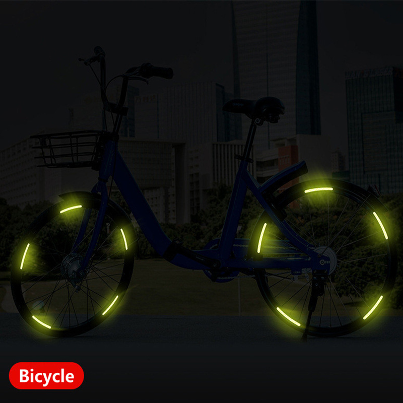 40 sztuk samochodowe koło motocyklowe paski odblaskowe kolorowe naklejki na piasty Car Styling kalkomania Auto Moto Decor naklejki akcesoria