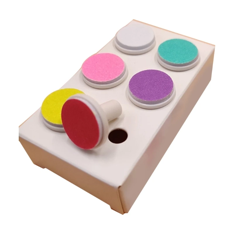 6pcs/set Electric Nails Trimmer Pads Replacement Grinding Head for Baby Nails File Kids Trimmer Manicure Spare Part