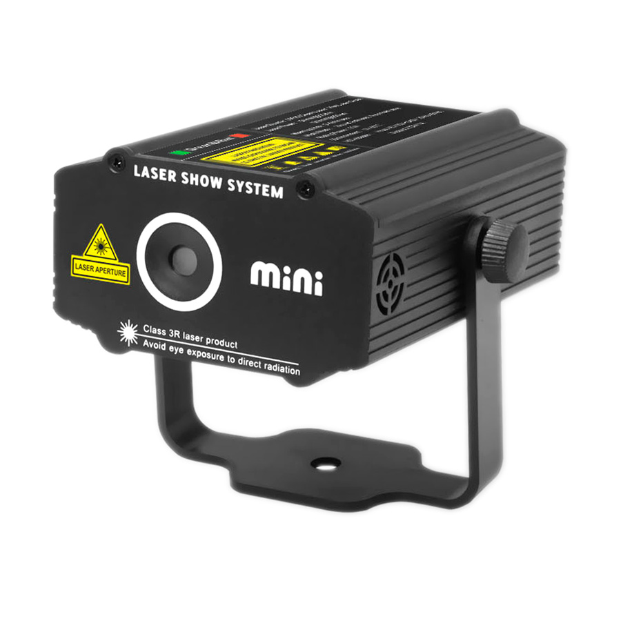 ESHINY-Proyector láser mini P14 para discoteca, dispositivo de efecto de iluminación de escenario 4 en 1, R&G en movimiento, modo de reproducción automática, apta con fiesta familiar, espectáculo de luz, bar, club DJ