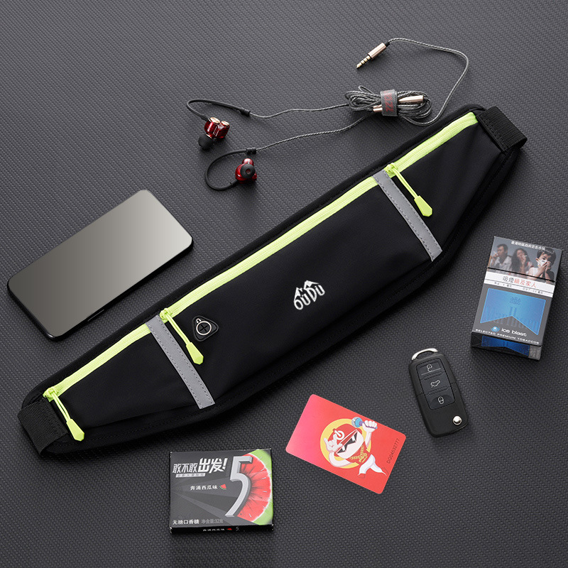 Pacote de cintura esporte ao ar livre para homens e mulheres, chave do telefone, porta-moedas, cinto de armazenamento, saco de cintura impermeável, saco de ginástica portátil