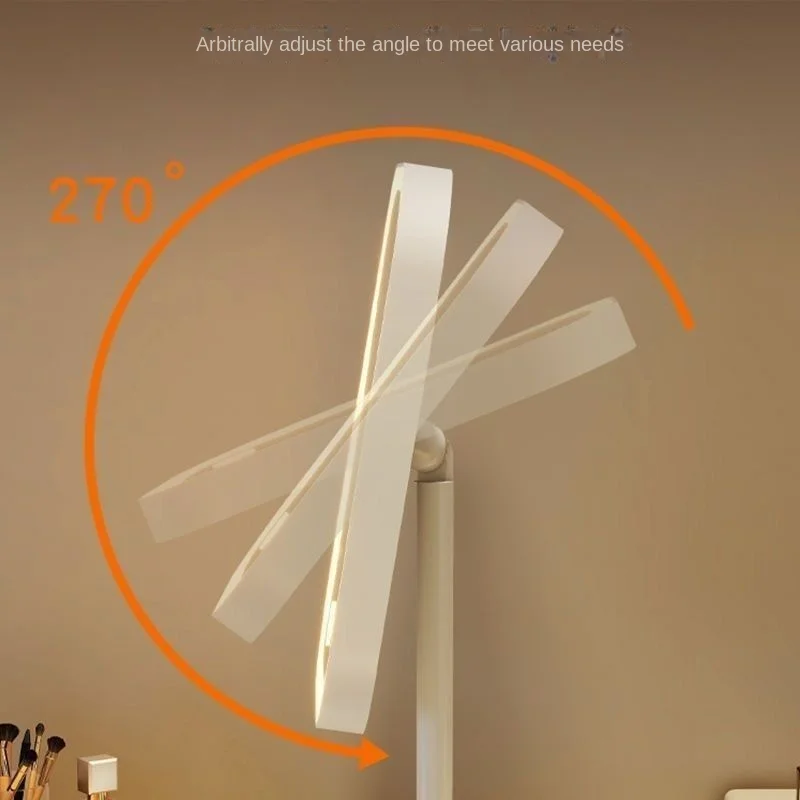 Internet celebrity with illuminated makeup mirror, student desktop makeup mirror, desktop touch up makeup mirror