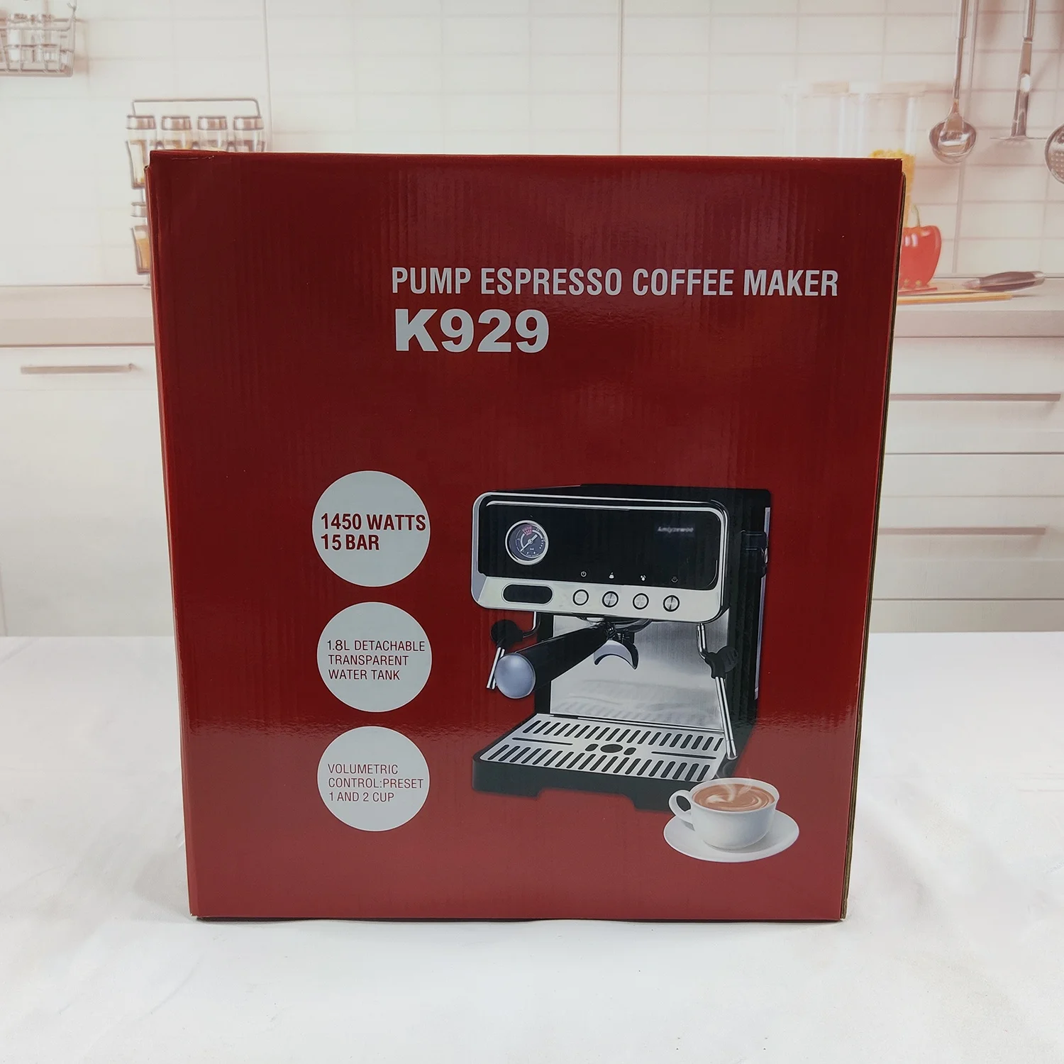 ST Wholesale Cheap Customized Small Home Use Milk Frothing Steam Moka Macchiato Espresso Machine Coffee Maker